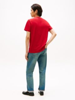 Tommy Varsity Logo T-Shirt — Medium Red 4