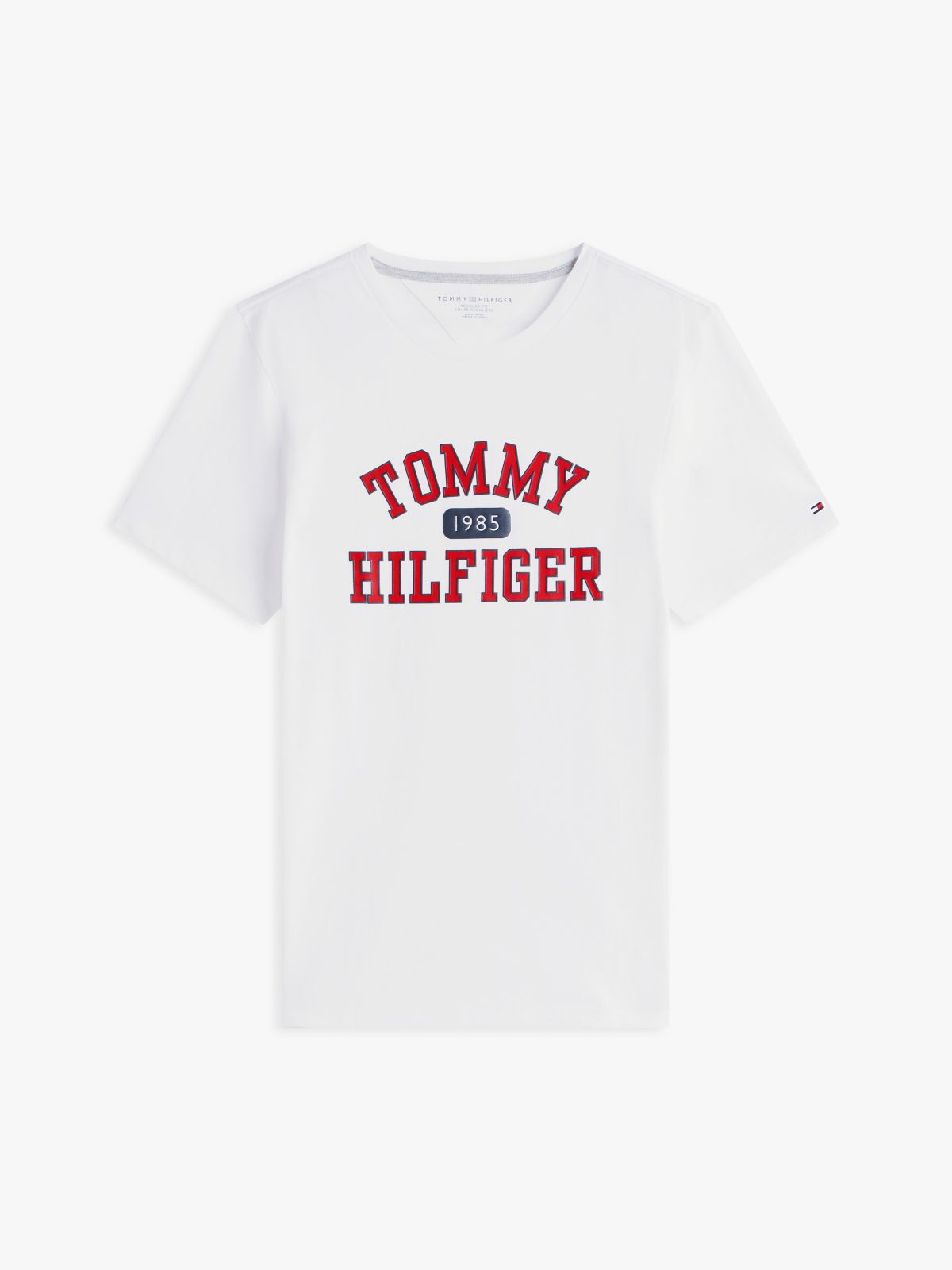 Tommy Varsity Logo T-Shirt — Optic White