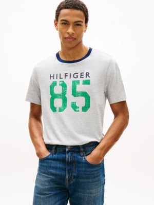 Hilfiger 85 Logo T-Shirt, Grey Heather