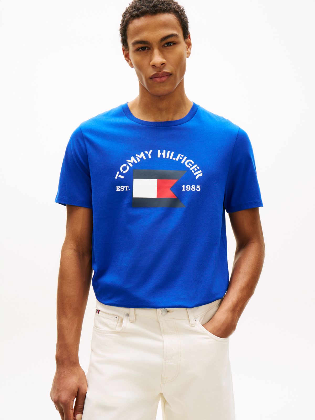 Hilfiger Boating Flag T-Shirt — Wedge Blue