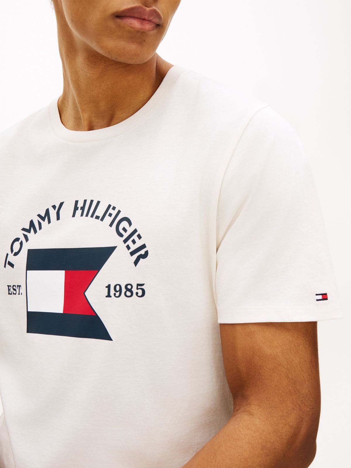 Hilfiger Boating Flag T-Shirt — Ivory Petal