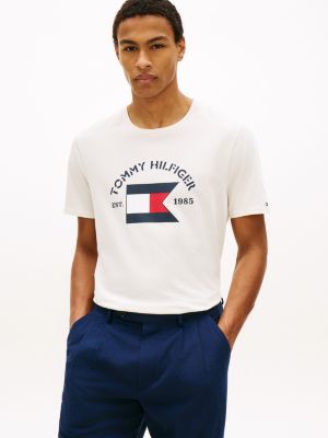 Hilfiger Boating Flag T-Shirt, Ivory Petal