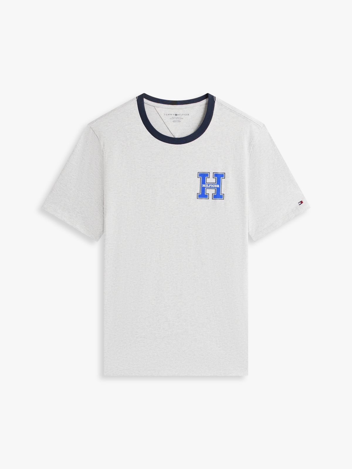 Hilfiger Logo T-Shirt — Grey Heather