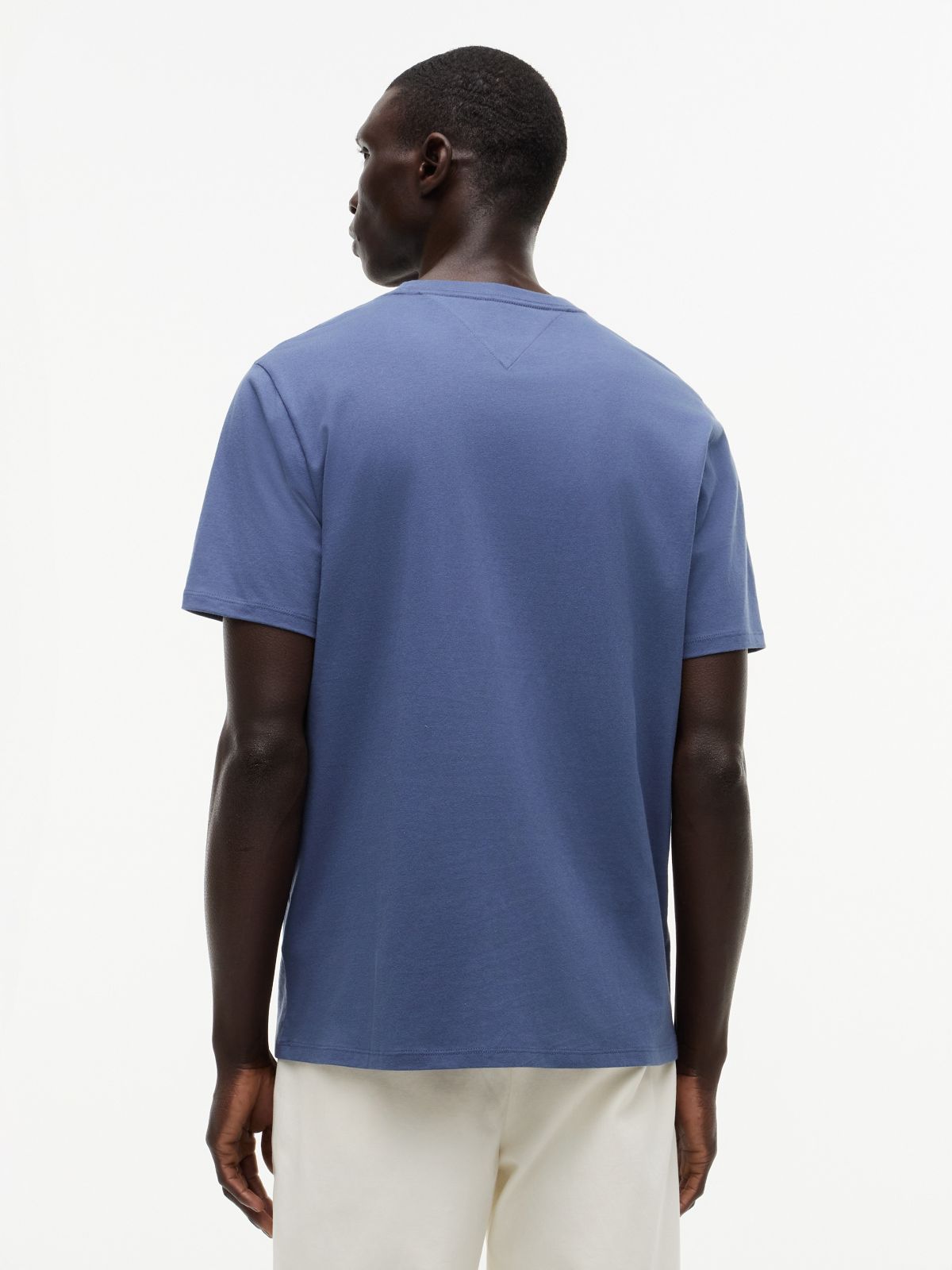 Hilfiger Block Stripe Logo T-Shirt — Faded Indigo