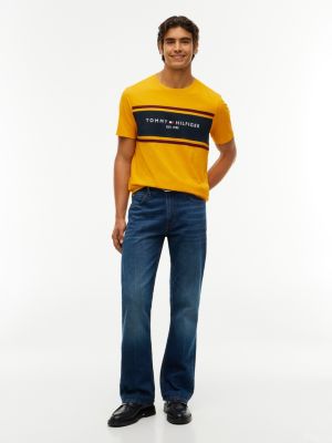Мужские футболки Tommy Hilfiger Hilfiger Block Stripe Logo T-Shirt — фото 2