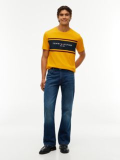 Hilfiger Block Stripe Logo T-Shirt — Countryside Yellow 2