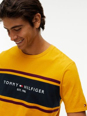 Мужские футболки Tommy Hilfiger Hilfiger Block Stripe Logo T-Shirt — фото 3
