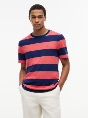 Rugby Stripe T-Shirt, Vintage Red/Navy Stripe