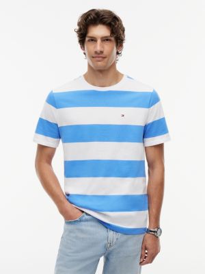 Rugby Stripe T-Shirt, Blue Spell/White Stripe