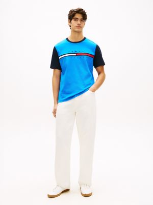 Мужские футболки Tommy Hilfiger Flag Logo Contrast Sleeve T-Shirt — фото 2