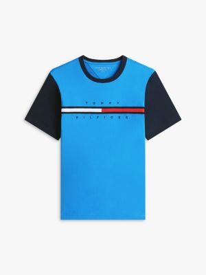 Мужские футболки Tommy Hilfiger Flag Logo Contrast Sleeve T-Shirt — фото 5