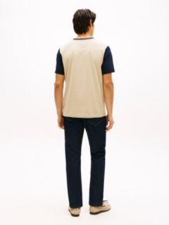 Flag Logo Contrast Sleeve T-Shirt — Sandalwood 4