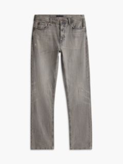 Distressed Straight Jean — Grey Black Wash 6