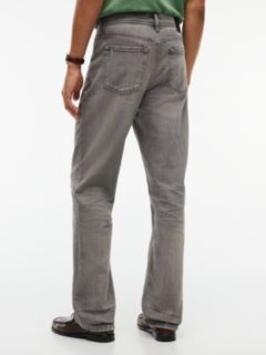 Distressed Straight Jean — Grey Black Wash 5