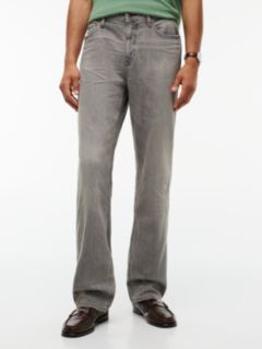 Distressed Straight Jean — Grey Black Wash 1