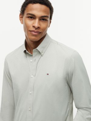Мужские рубашки Tommy Hilfiger Regular Fit Mini Check TH Performance Shirt — фото 3