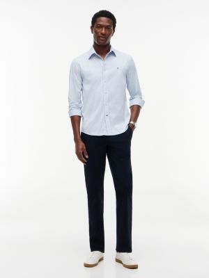 Мужские рубашки Tommy Hilfiger Regular Fit Check TH Performance Shirt — фото 2