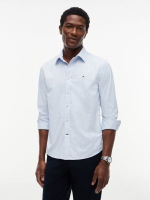 Regular Fit Check TH Performance Shirt, Breezy Blue