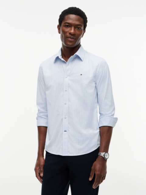 Мужские рубашки Tommy Hilfiger Regular Fit Check TH Performance Shirt