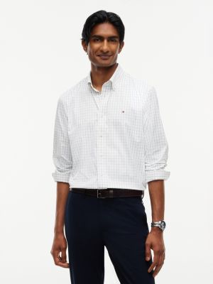 Regular Fit Check TH Performance Shirt, Earth Sage