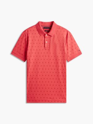 Мужские свитеры Tommy Hilfiger Allover Flag Print Interlock Polo — фото 5