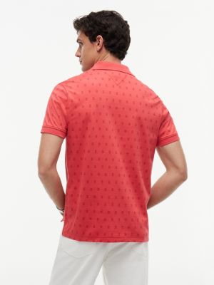 Мужские свитеры Tommy Hilfiger Allover Flag Print Interlock Polo — фото 4