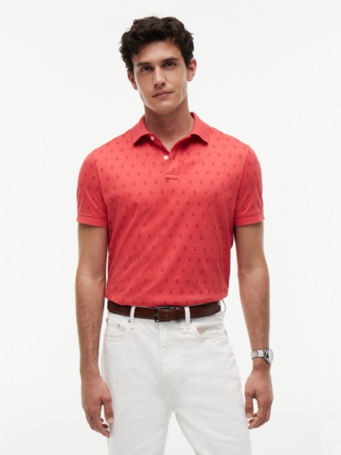 Мужские свитеры Tommy Hilfiger Allover Flag Print Interlock Polo