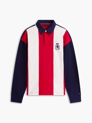 Мужские топы Tommy Hilfiger Relaxed Fit Colorblock Rugby Polo — фото 5