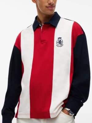 Мужские топы Tommy Hilfiger Relaxed Fit Colorblock Rugby Polo — фото 3