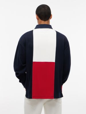 Мужские топы Tommy Hilfiger Relaxed Fit Colorblock Rugby Polo — фото 4