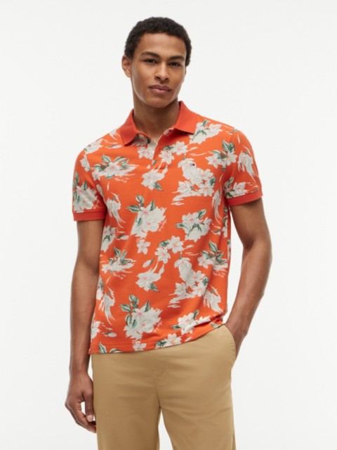 Мужские топы Tommy Hilfiger Regular Fit Floral Print Polo
