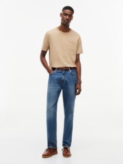 Striped Pocket T-Shirt — Iconic Camel Heather Stripe 2