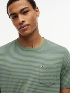 Striped Pocket T-Shirt — Desert Olive Stripe 3