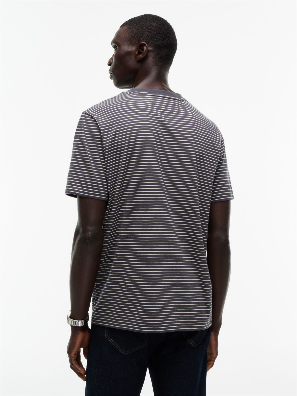 Striped Pocket T-Shirt — Black Stripe