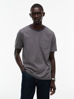 Striped Pocket T-Shirt, Black Stripe