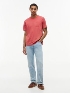 Striped Pocket T-Shirt — Pulp Coral Stripe 2