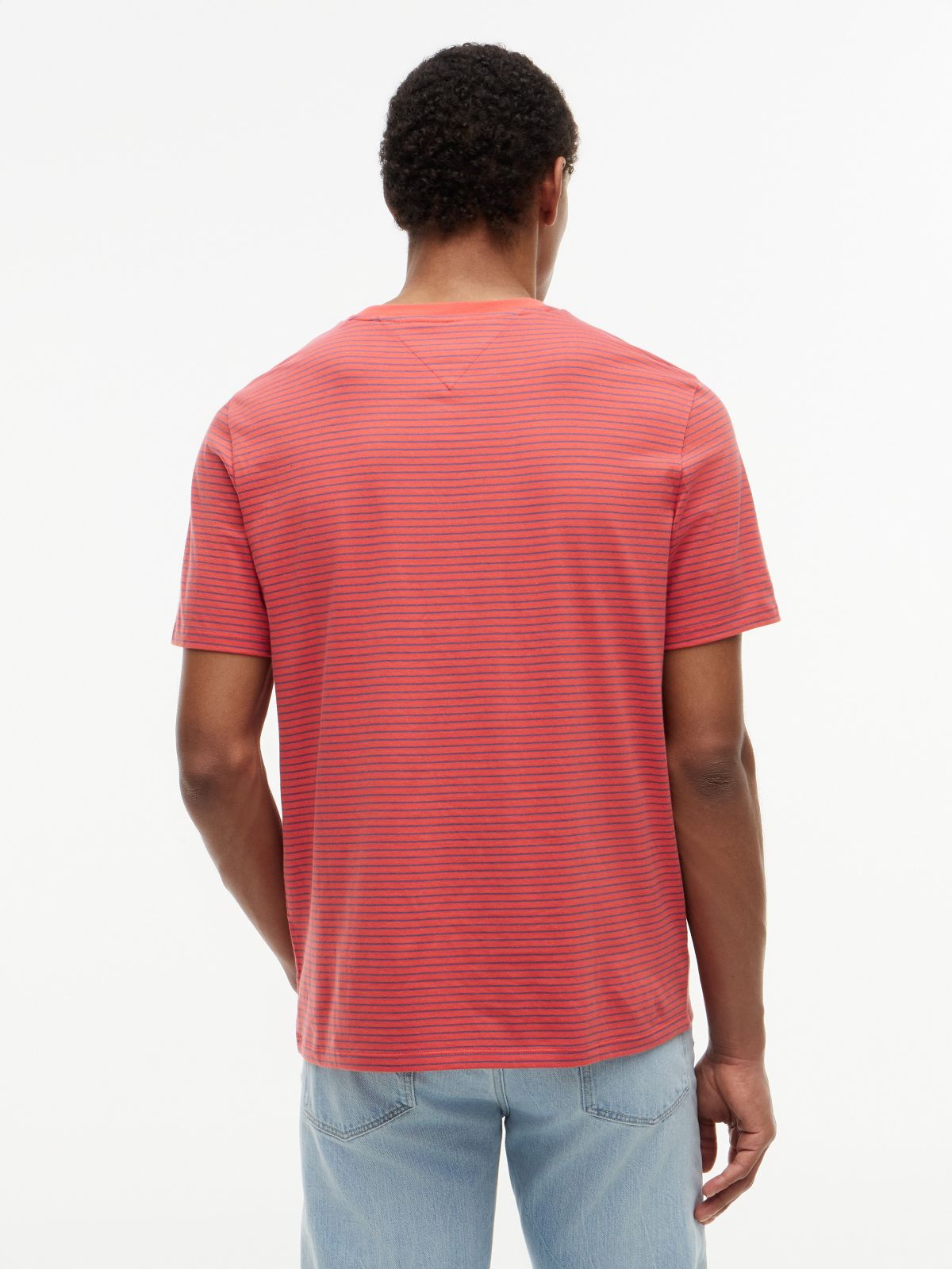 Striped Pocket T-Shirt — Pulp Coral Stripe