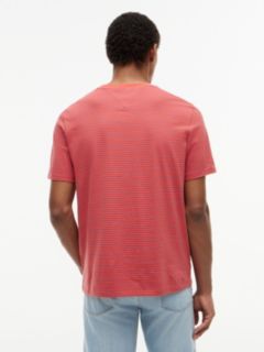 Striped Pocket T-Shirt — Pulp Coral Stripe 4