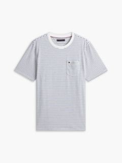 Striped Pocket T-Shirt — Ivory Silk Stripe 5