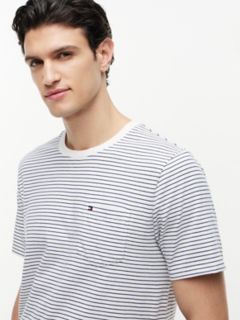 Striped Pocket T-Shirt — Ivory Silk Stripe 3