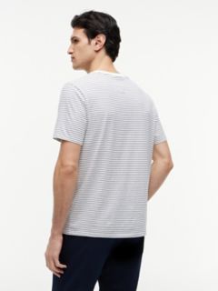 Striped Pocket T-Shirt — Ivory Silk Stripe 4