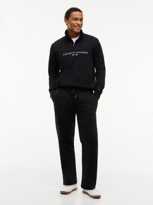 Мужские брюки Tommy Hilfiger Relaxed Brushed-Back Fleece Sweatpant, цвет: Чёрный — фото 2
