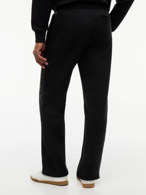 Мужские брюки Tommy Hilfiger Relaxed Brushed-Back Fleece Sweatpant, цвет: Чёрный — фото 4