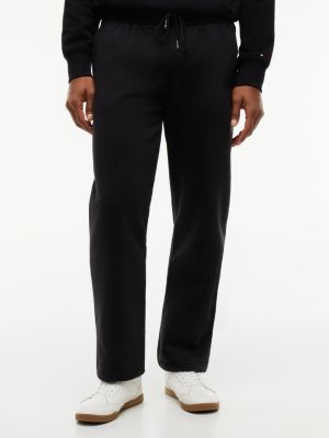Relaxed Brushed-Back Fleece Sweatpant, Black