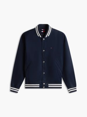 Мужские куртки Tommy Hilfiger Water-Repellent Flag Logo Varsity Jacket — фото 5