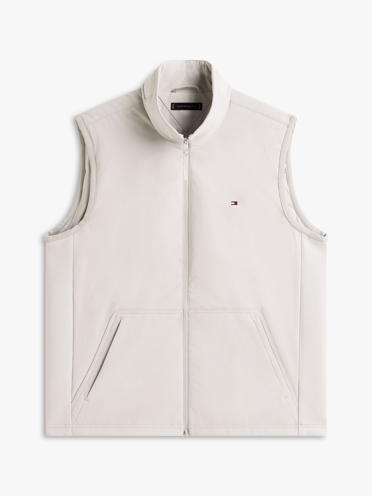 TH Performance Mixed-Media Vest — Sterling Grey