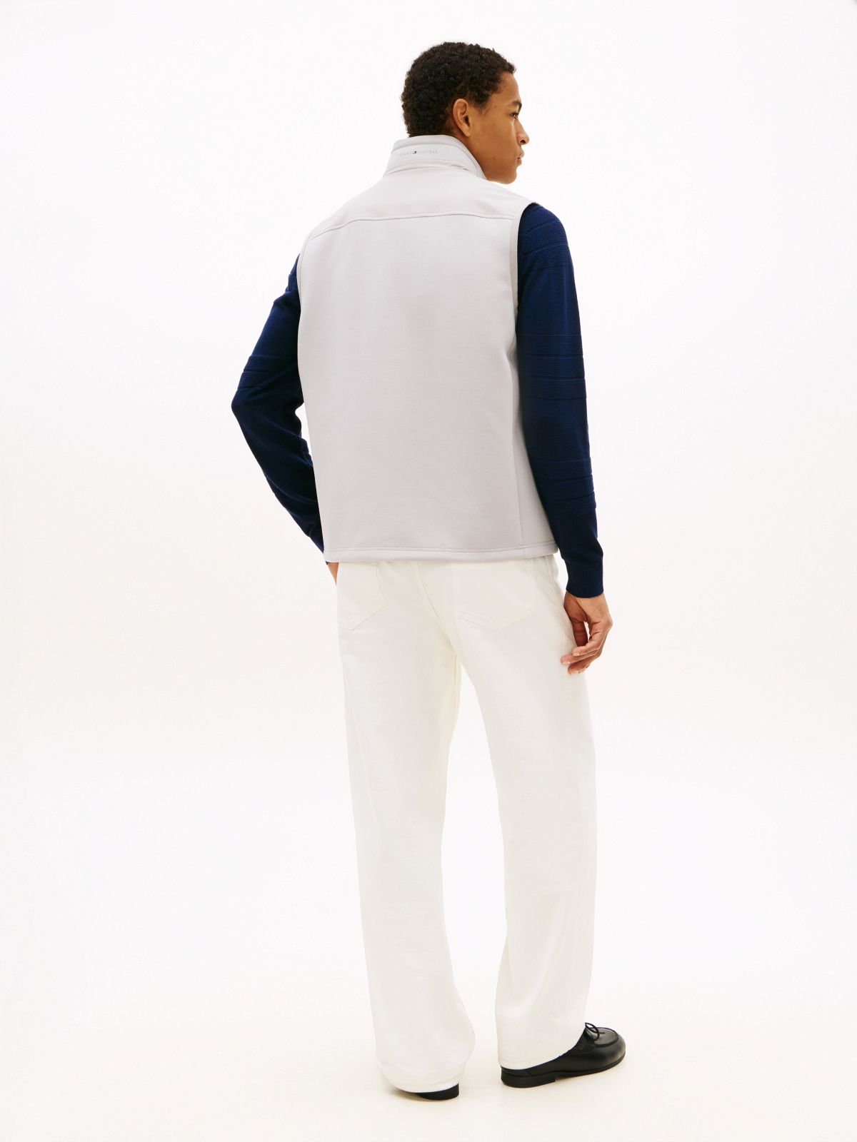 TH Performance Mixed-Media Vest — Sterling Grey