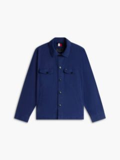 Twill Utility Shirt Jacket — Preppy Navy 5