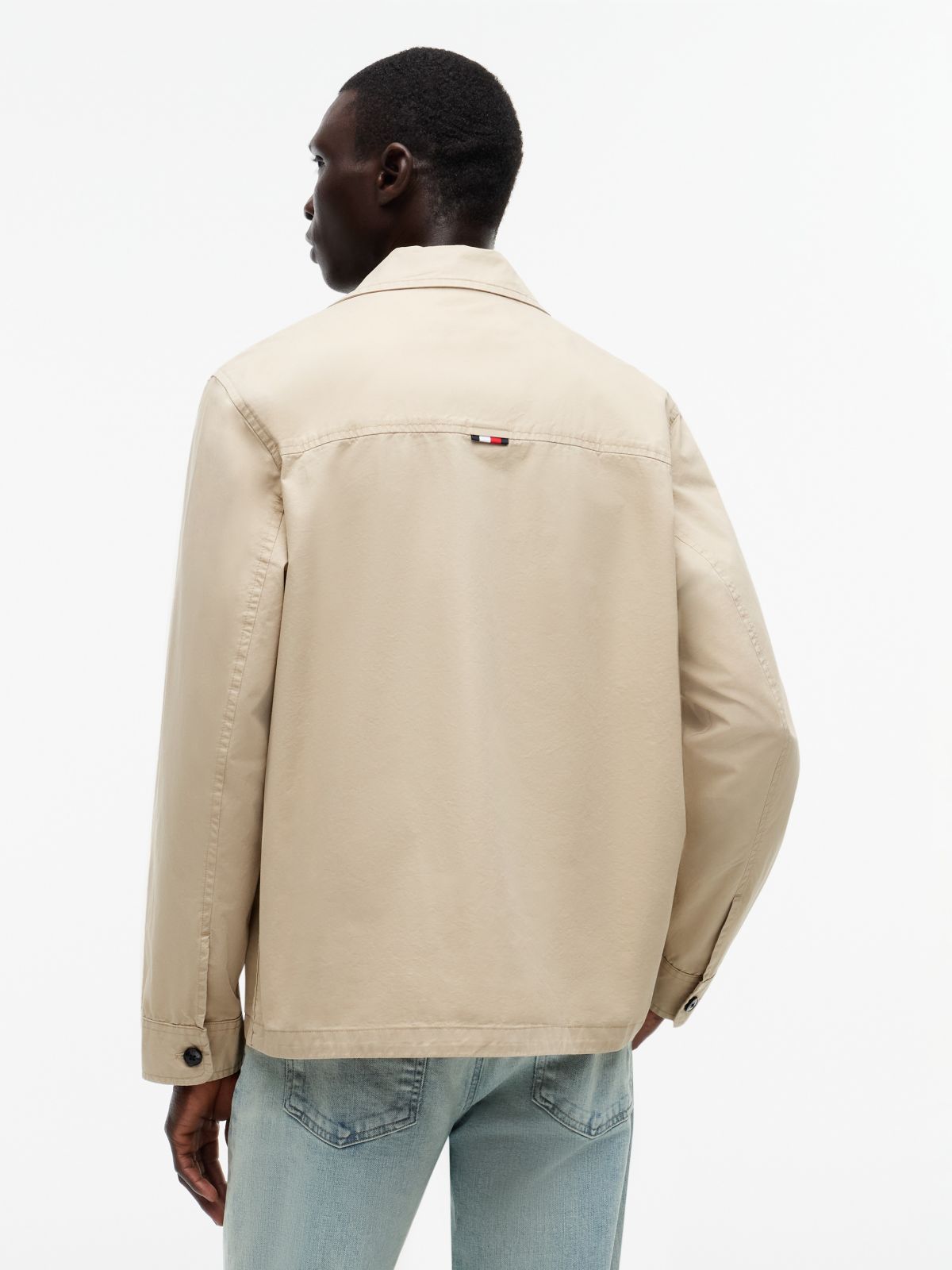 Twill Utility Shirt Jacket — Sandalwood