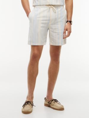 Regular Fit 7" Striped Dobby Short, Breezy Blue